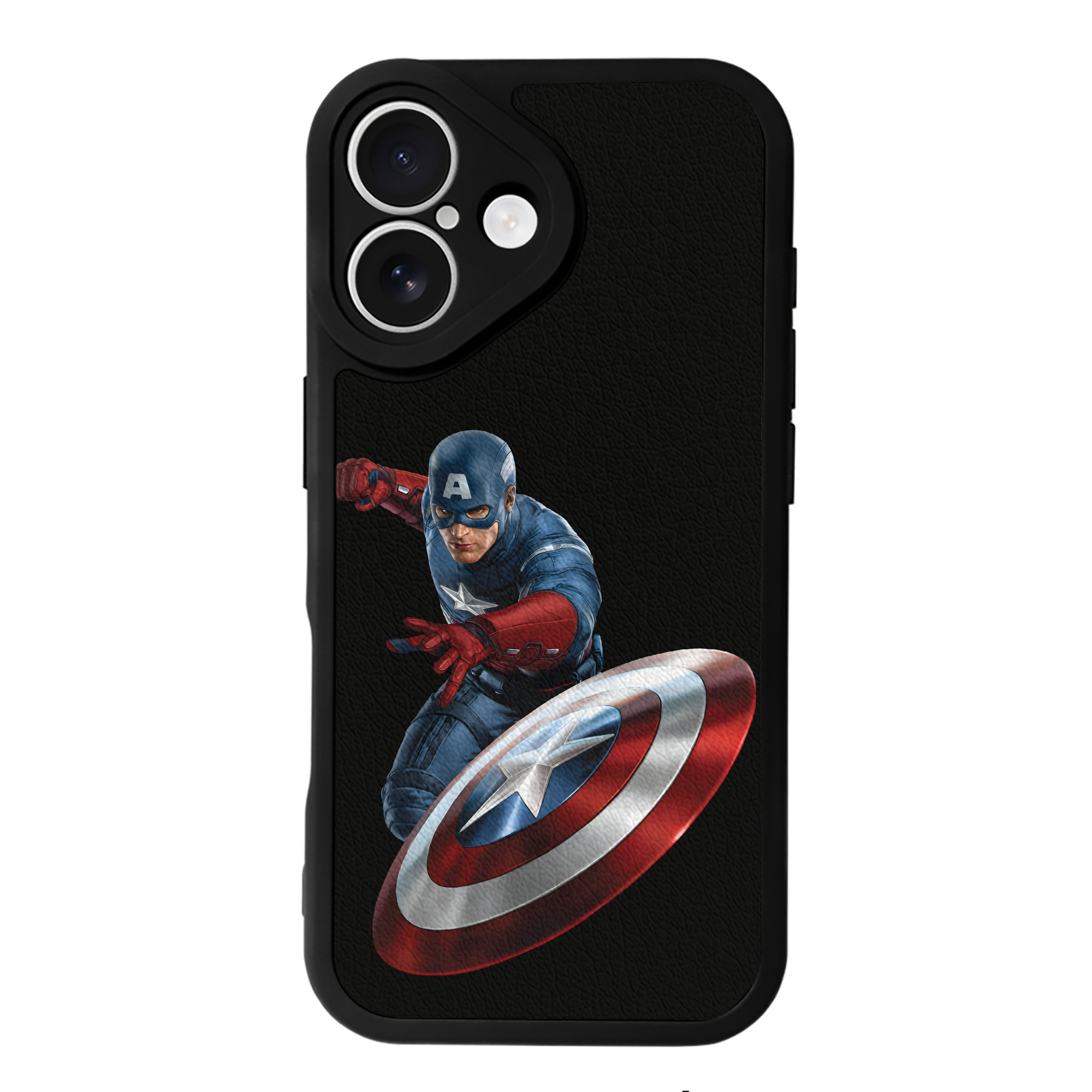 （画像用） アベンジャーズ The Avengers 【iPhone 16シリーズ対応】シリコンスマホケース（レザー調） 材質：シリコン